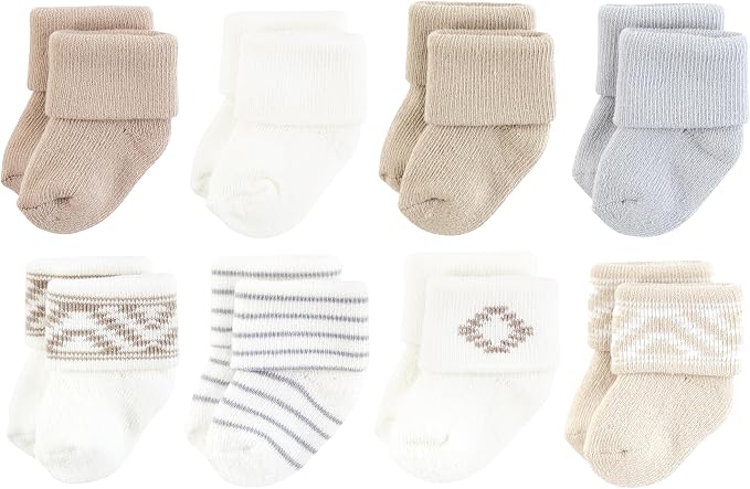 Hudson Baby Baby 8-pack Cotton Rich Newborn and Terry Socks by HudsonBaby