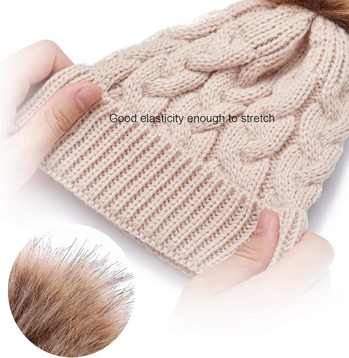 DANMY Baby Beanie Hat, Infant Newborn Toddler Winter Warm Knit Cap - Image 2