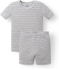 AVAUMA Stripe Pattern Baby Boys Girls Pajama Set Kids Toddler Snug fit Ribbed by AVAUMA