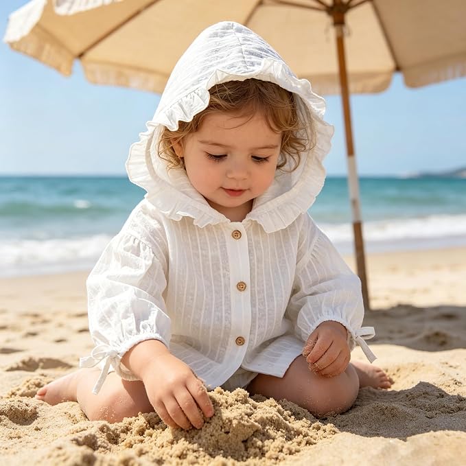 Infant Sun Protective Coat Breathable Outerwear Hoodie - Image 5