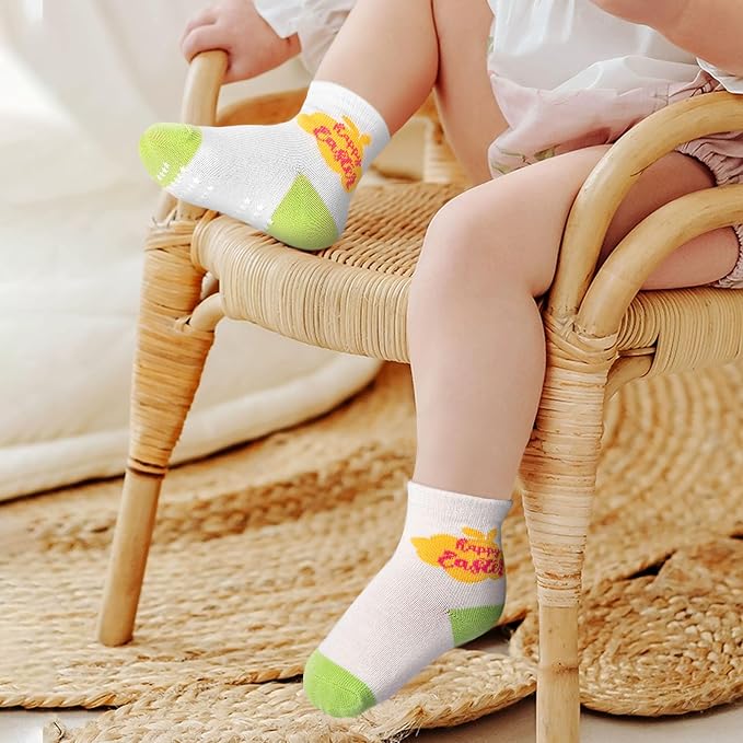 SkiBeaut Baby Toddlers Girls Socks, 12 Pairs Non Slip Kids Grips Toddler Grippy - Image 2