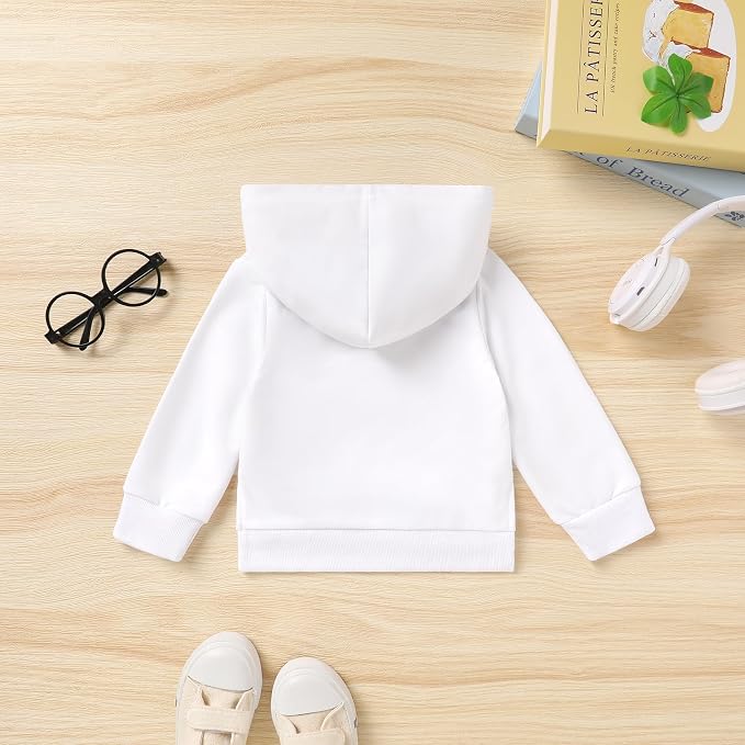 Happy Town Toddler Baby Boy Girl Sweatshirt Hoodie Pullover Fall Outfits Solid - Image 4