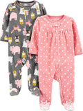 Simple Joys by Carter's Baby Girls' Cotton and Fleece Footed Sleep and Play by SimpleJoysbyCarters