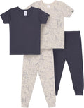MODERNMOMENTS Baby Viscose 4-piece Tight Fitting Pajama Sets by ModernMomentsbyGerber