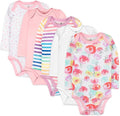 HonestBaby baby-girls 5-pack Long Sleeve Bodysuits One Piece 100% Organic Cotton by HonestBaby