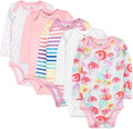 HonestBaby baby-girls 5-pack Long Sleeve Bodysuits One Piece 100% Organic Cotton by HonestBaby