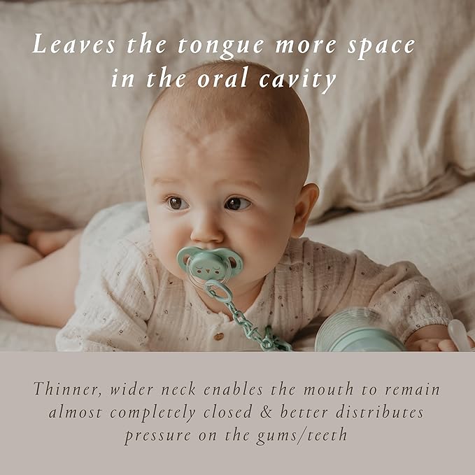 Suavinex Bonhomia SX PRO Physiological Pacifier, Supports Breastfeeding Babies, Pacifiers for 18 Months and Up, Baby Pacifier, Baby Accessories, (Beige)