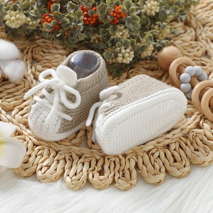 Baby Booties Newborn Baby First Shoes | Cozy Warm Knit Soft Booties - Image 3