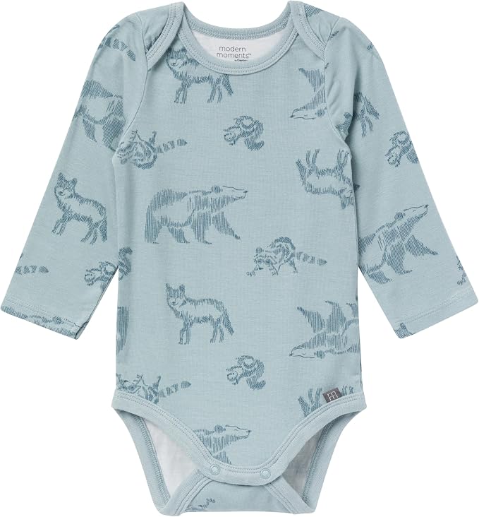 Modern Moments by Gerber Baby Viscose 4-Pack Bodysuit & Pant Set - Image 2