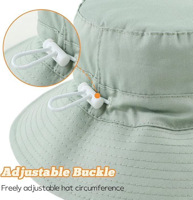 Bamery Baby Toddler Girls Bucket Hat Newborn Sun Hats - Image 5