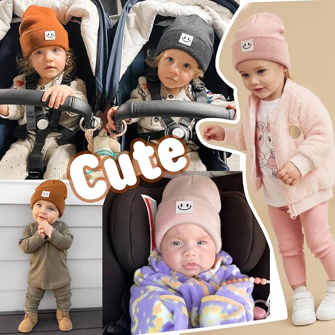 FURTALK Baby Beanie Knitted Hats Toddler Kids Winter Soft Warm Skull Cap | - Image 5
