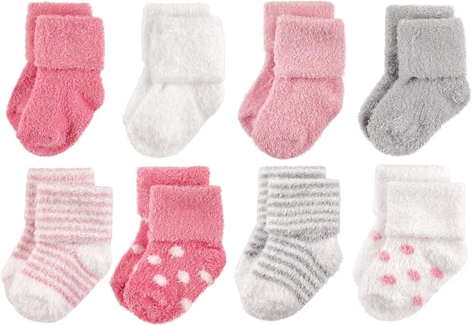 Hudson Baby Baby 8-pack Cotton Rich Newborn and Terry Socks by HudsonBaby
