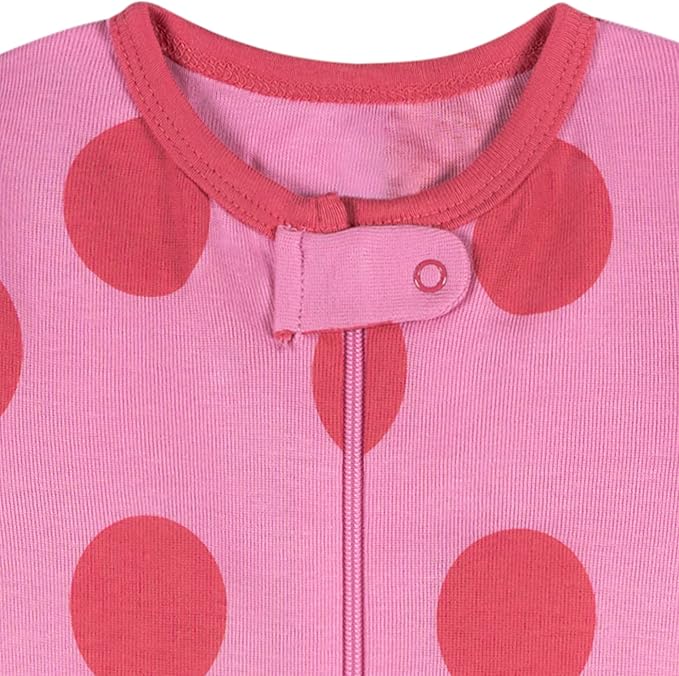 Onesies Brand Baby Girls 3-Pack Snug Fit One Piece Cotton Pajamas - Image 4
