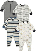 Onesies Brand Baby Boys' 4-pack Sleep 'N Play Footies by OnesiesBrand