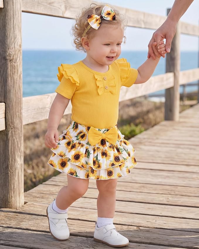 HONGTEYA Baby Girl Clothes Set Newborn Infant Summer Outfits - Image 6