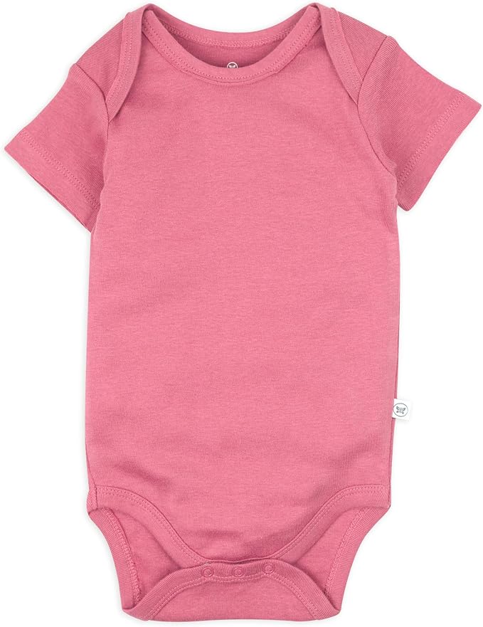 HonestBaby baby-girls 5-pack Short Sleeve Bodysuits One-piece 100% Organic - Image 2