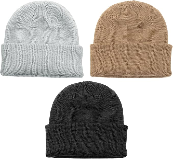 DRESHOW BQUBO 3 Pack Baby Beanies Toddler Kids Winter Hats Soft Knit Hat - Image 8