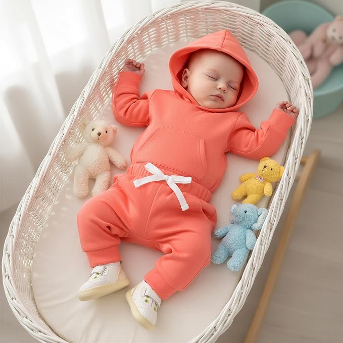 Aalizzwell Infant Baby Winter Hoodie Outfit - Image 2