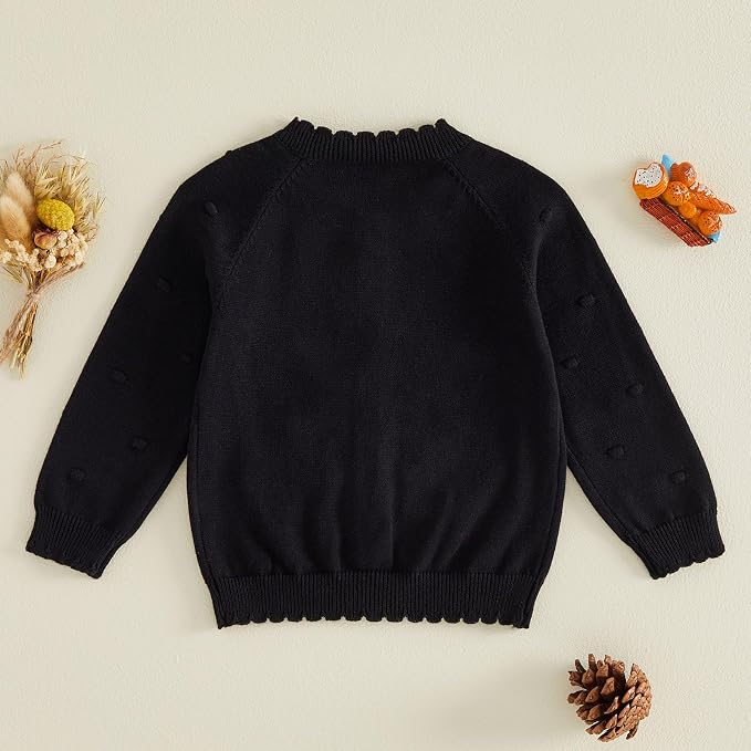 BULINGNA Toddler Baby Girl Cardigan Sweater Long Sleeve Button Down Knit - Image 7