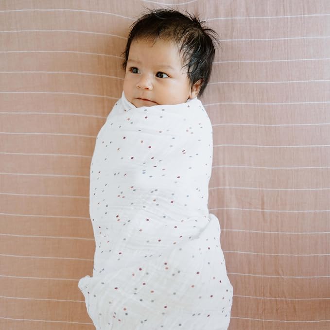 Little Unicorn Premium Cotton Swaddle Baby Blanket | Breathable Fabric | - Image 6