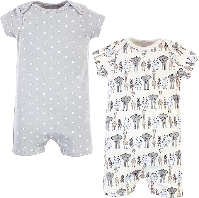 Hudson Baby Unisex Cotton Rompers by HudsonBaby