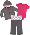 Yoga Sprout Bodysuit, and Track Jacket Set by Yoga+Sprout