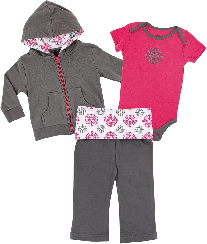 Yoga Sprout Bodysuit, and Track Jacket Set by Yoga+Sprout
