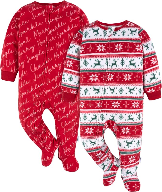 Gerber Baby & Toddler Fleece Footed Pajamas 2-Pack by Gerber
