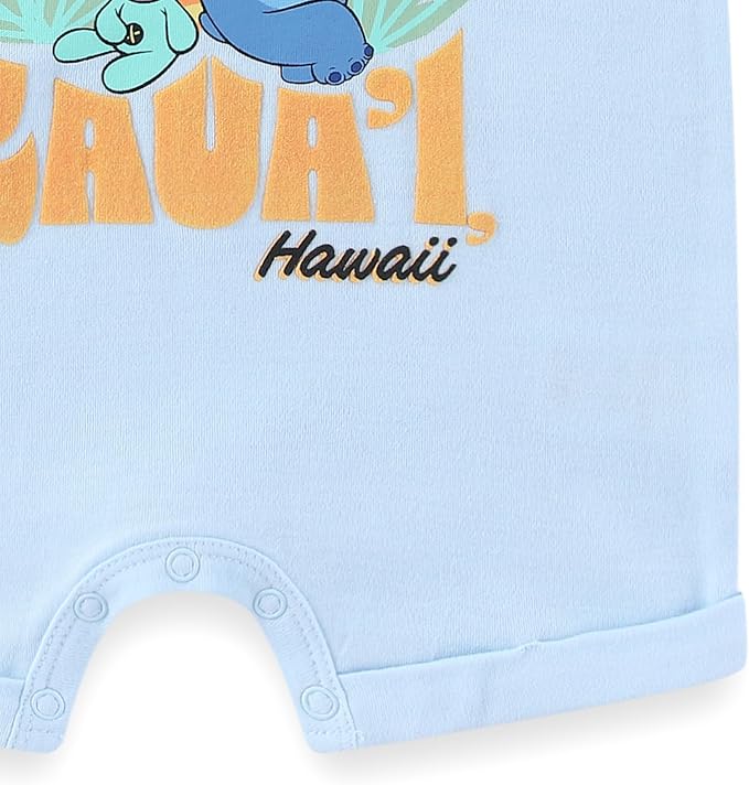 Disney Cars Pooh Mickey Stitch Baby Boys 2 Pack Romper - Image 8