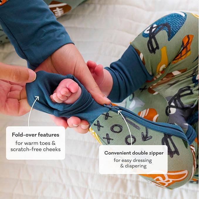 Little Sleepies Pajamas for Baby Boys & Girls, Viscose from Bamboo Baby Pajamas - Image 6