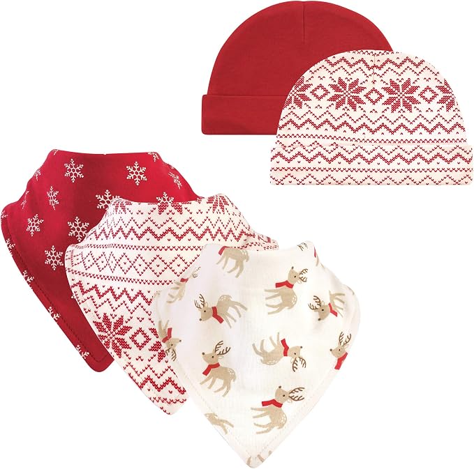 Hudson Baby Unisex Baby Cotton Bib and Headband Set by HudsonBaby