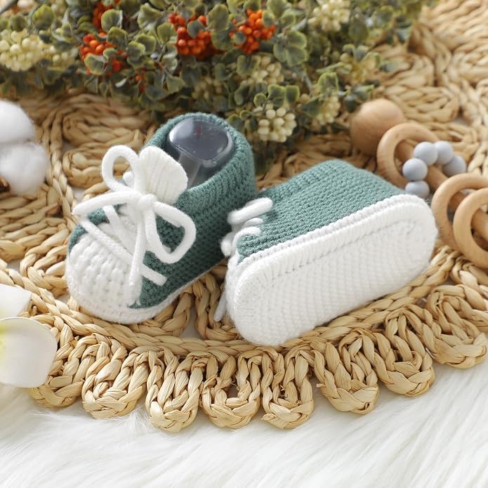 Baby Booties Newborn Baby First Shoes | Cozy Warm Knit Soft Booties - Image 3