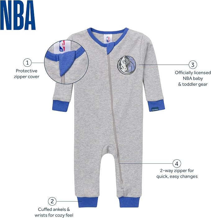 Gerber Baby NBA Footless Pajamas - Image 6