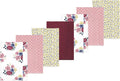 Luvable Friends Hudson Baby Flannel Burp Cloths 7pk, Rose Navy Bloom by Luvable+Friends