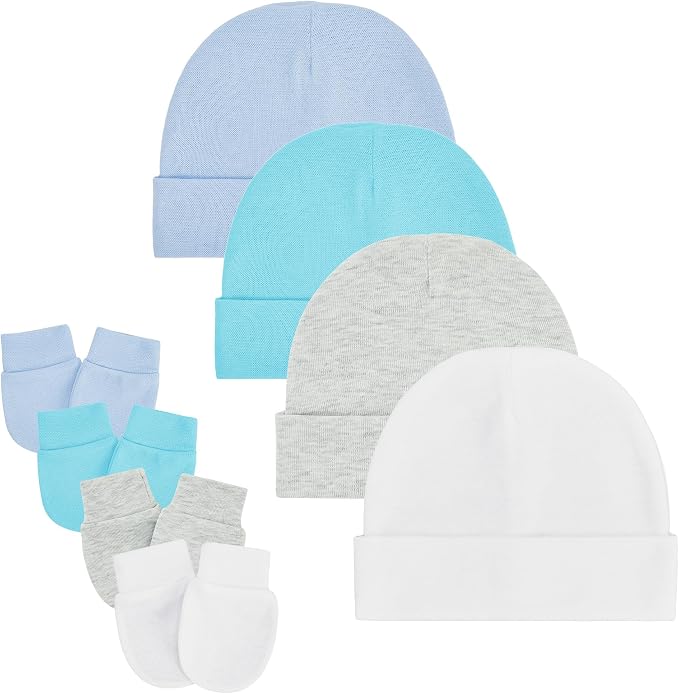 Zando Anti-Scratch Baby Hats Mittens Warm Newborn Infant Boys Girls 0-6M | by ZANDO