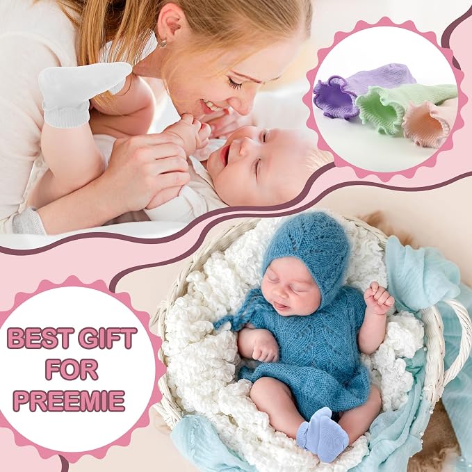 Toulite 12 Pairs Preemie Ankle Socks - Image 5