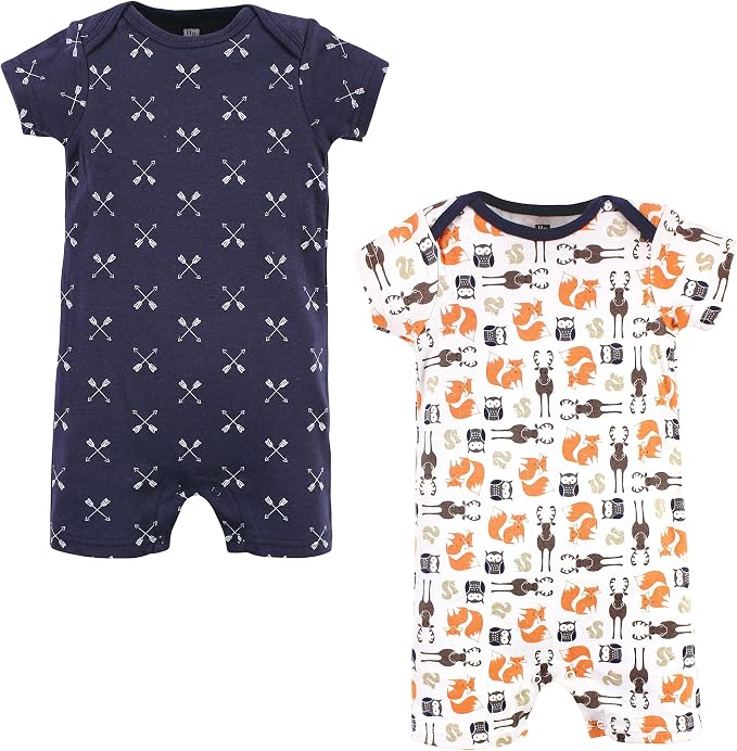 Hudson Baby Unisex Cotton Rompers by HudsonBaby