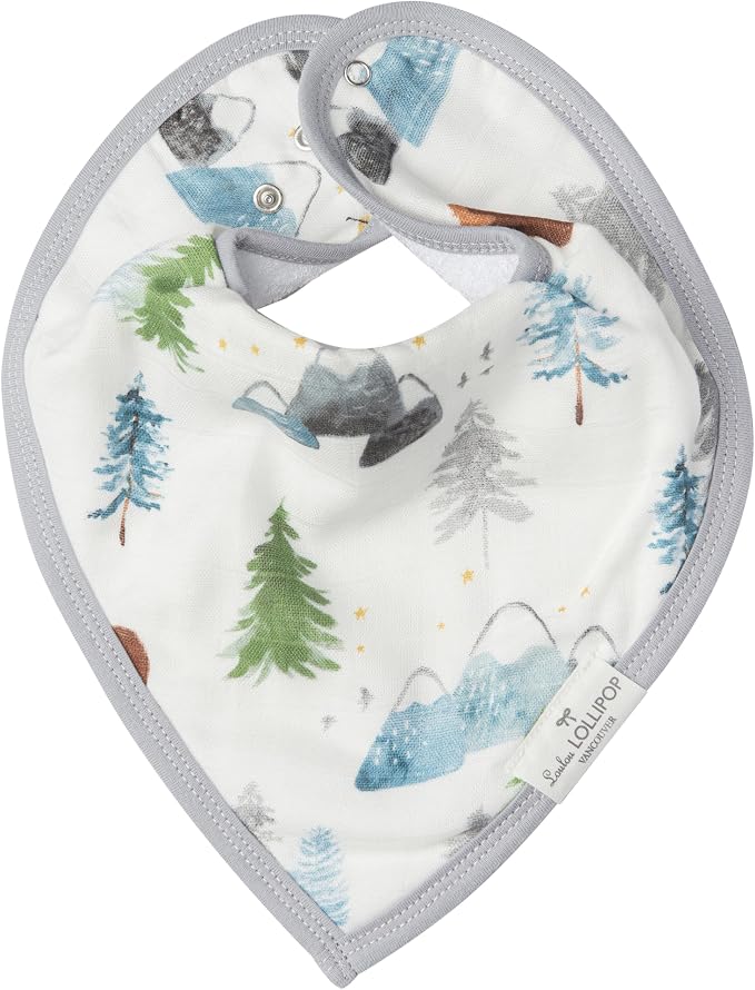 Loulou Lollipop Muslin Bandana Bib Drool Bib Set - Image 2
