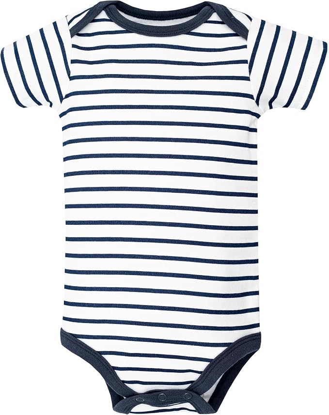 Hudson Baby Infant Boys Cotton Bodysuits 5-Pack - Image 4