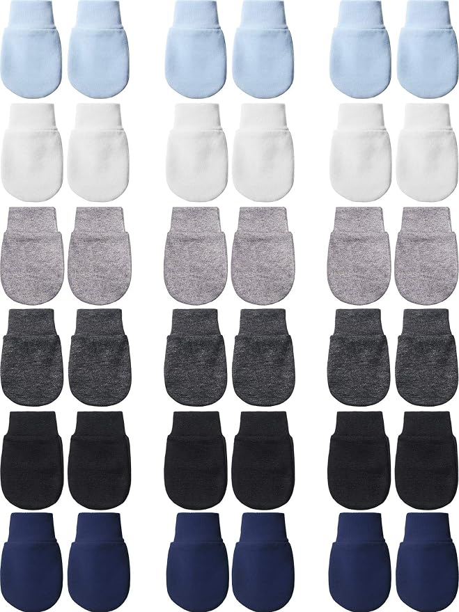Geyoga 18 Pairs Newborn Infant Baby Mittens No Scratch Gloves 0-6 Months | Anti by Geyoga