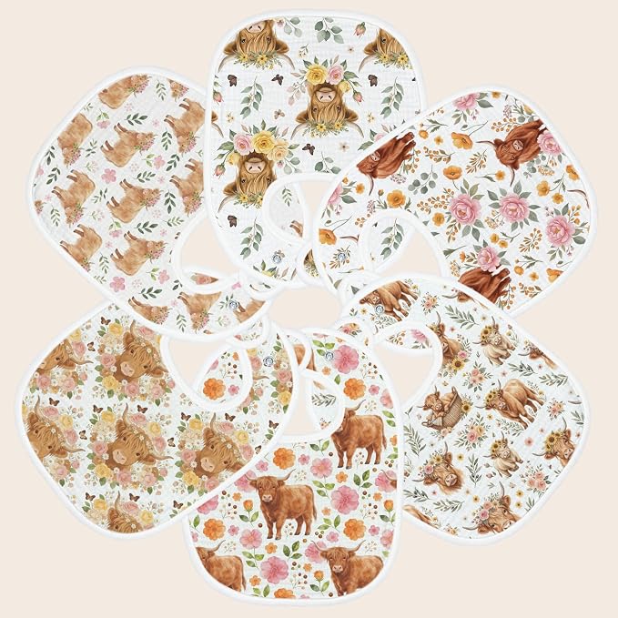 Baby Bibs for Baby Boys Girls 6-Pack - Image 5