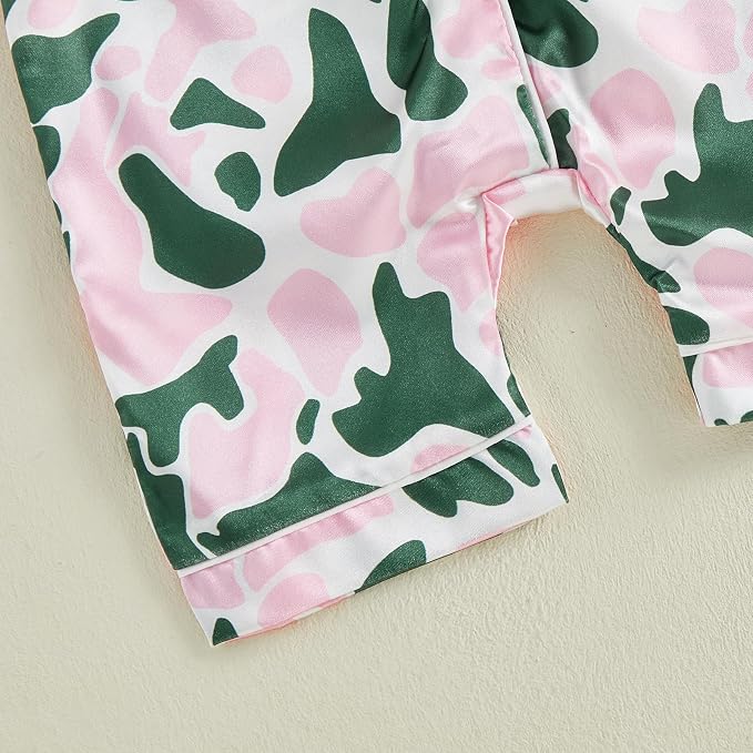 Kuriozud Baby Girl Boy Romper Pajamas Onesie Short Sleeve Button Down Pjs - Image 9