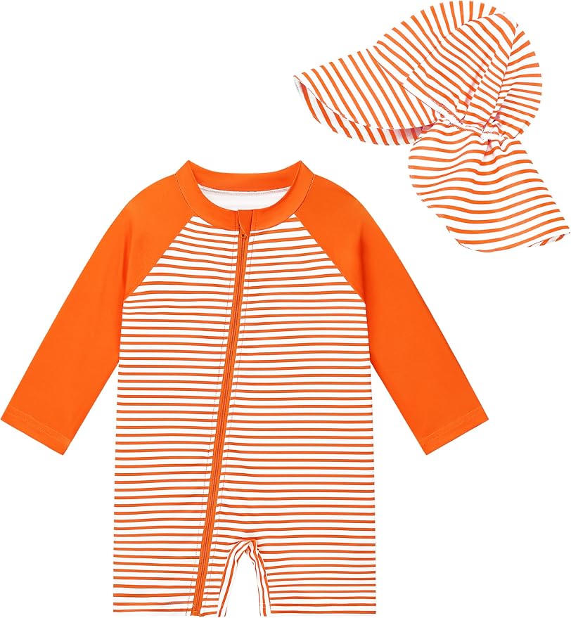 UPF 50+ Baby Toddler Boy One Piece Swimsuit by AlisOker