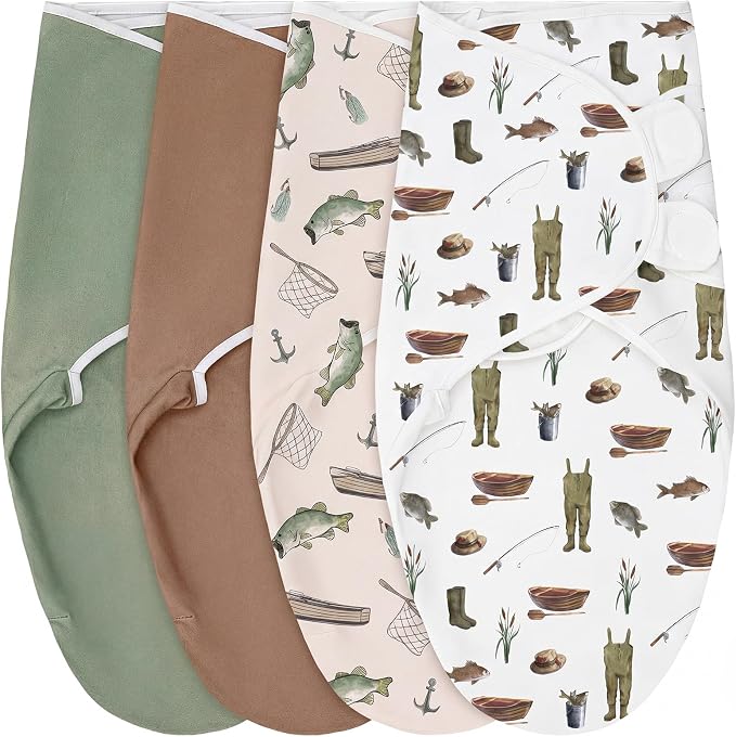 CroBlissful 4 Pack Fishing Swaddles by CroBlissful