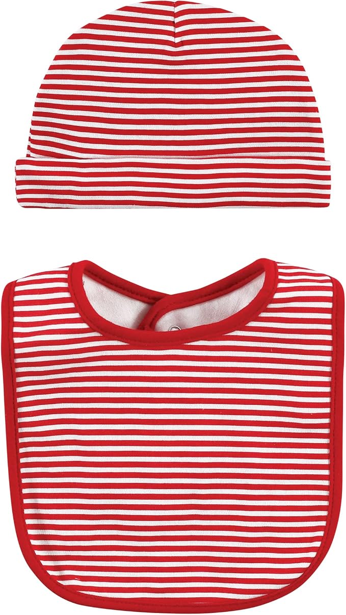 Hudson Baby Unisex Baby Cotton Bib and Headband Set - Image 4