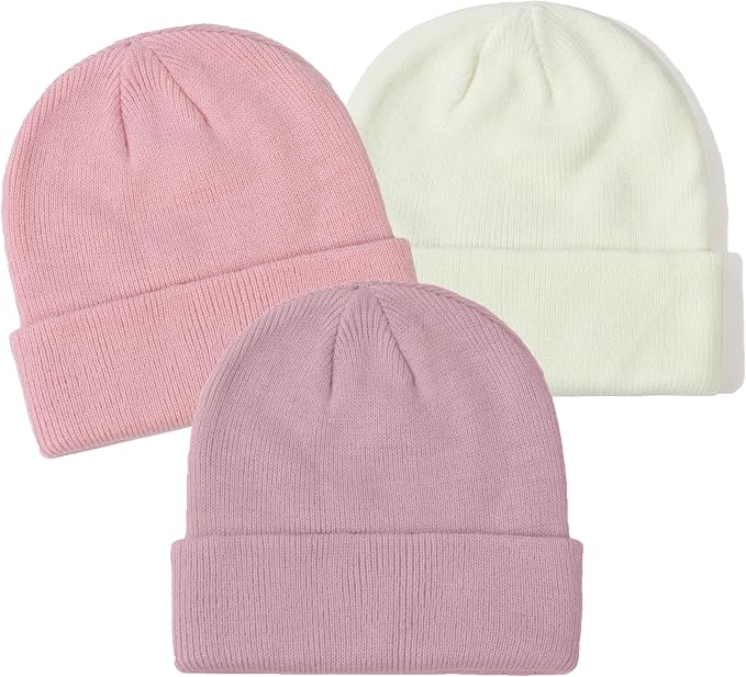 YMYDYFC Baby Beanie 3Pack Toddler Beanie Baby Winter Hats Boy&Girl 0-6Years | - Image 2
