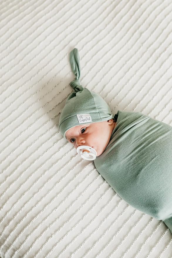 Copper Pearl Swaddle Blankets for Newborns | Soft Stretchy Receiving Blankets - Image 6