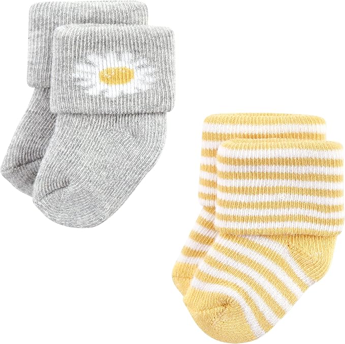 Hudson Baby Baby 8-pack Cotton Rich Newborn and Terry Socks - Image 4