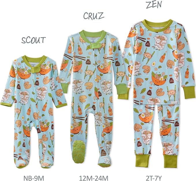 Butterblu Scout Sleep & Play 100% Organic Cotton Footed Zip Front PJs | GOTS - Image 5