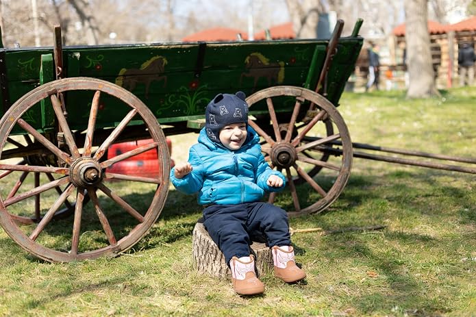 Jastore Baby Boys Girls Cowboy Boots Infant Western Booties Toddler Soft Sole - Image 7